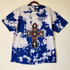 Guns N Roses Tie Dye Tshirt‎ Tee Tops Size XL Unisex Rock Music NWOT